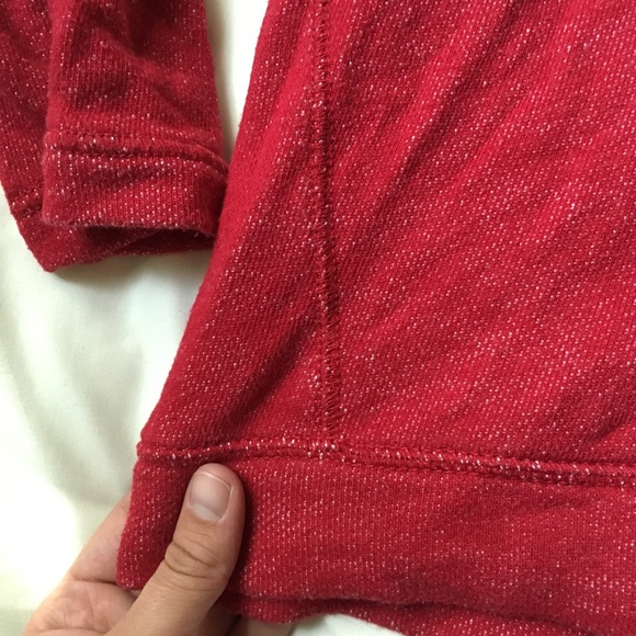Red Flecked Ralph Lauren Cowel Sweatshirt - Picture 4 of 6